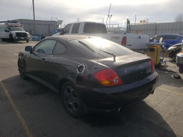 KMHHN65F43U055550 - 2003 HYUNDAI TIBURON GT BLACK photo 3