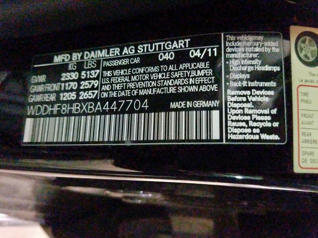 WDDHF8HBXBA447704 - 2011 MERCEDES-BENZ E 350 4MATIC  photo 10