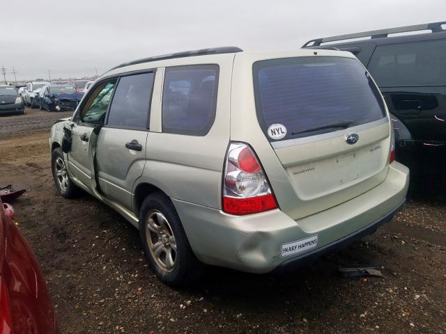 JF1SG63676H737140 - 2006 SUBARU FORESTER 2.5X  photo 3