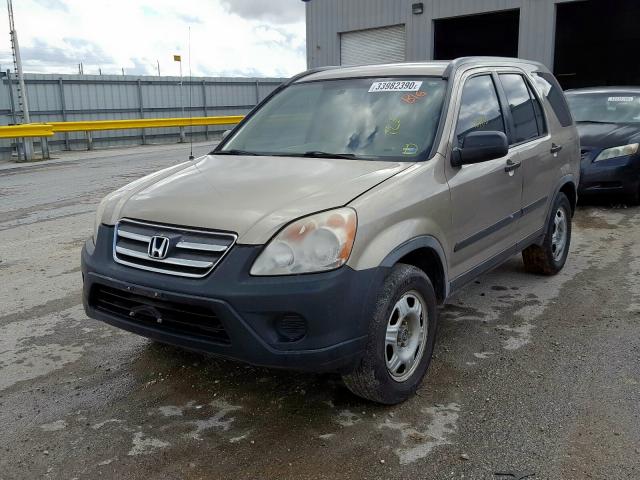 JHLRD68585C008144 - 2005 HONDA CR-V LX  photo 2