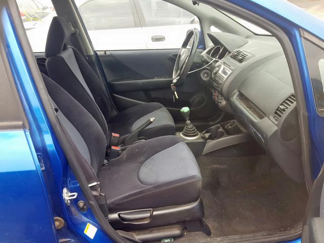 JHMGD37627S055545 - 2007 HONDA FIT S  photo 5