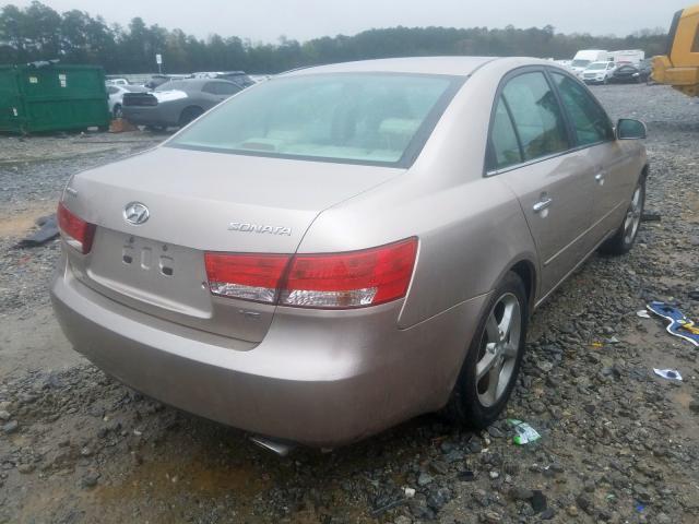 5NPEU46F76H026345 - 2006 HYUNDAI SONATA GLS  photo 4