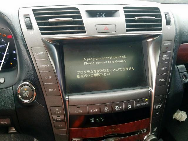 JTHCL46FX95000190 - 2009 LEXUS LS 460  photo 9