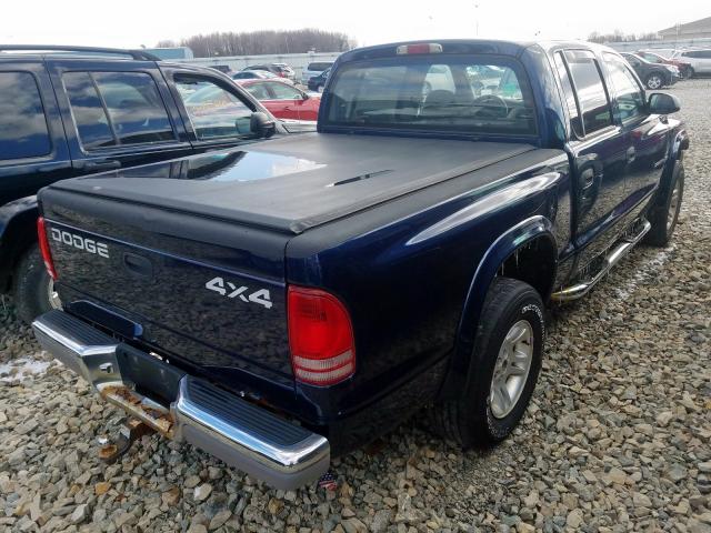 1B7HG2AZ21S251194 - 2001 DODGE DAKOTA QUAD  photo 4