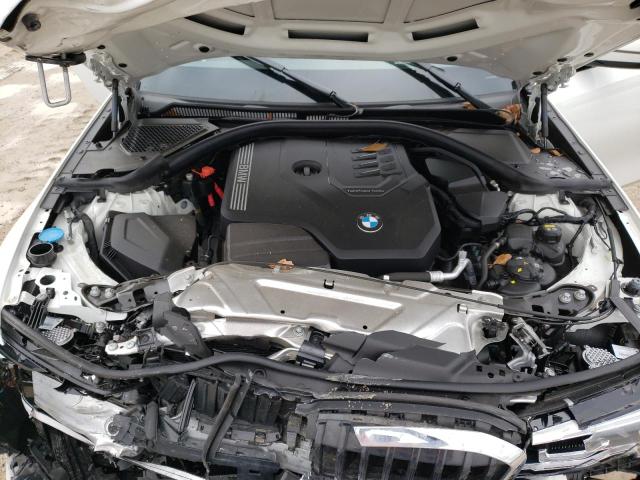 3MW5R1J02M8B47526 - 2021 BMW 330I WHITE photo 7