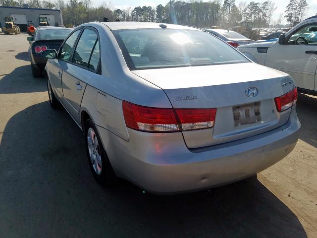 5NPET46C68H350477 - 2008 HYUNDAI SONATA GLS  photo 3