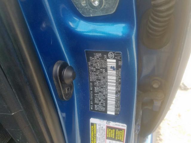 2T1BU4EEXAC305098 - 2010 TOYOTA COROLLA BASE  照片 10