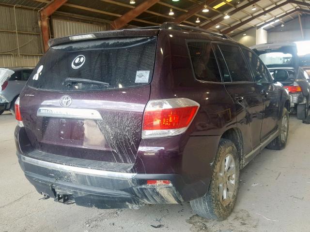 5TDZK3EH6CS074736 - 2012 TOYOTA HIGHLANDER BASE  photo 4