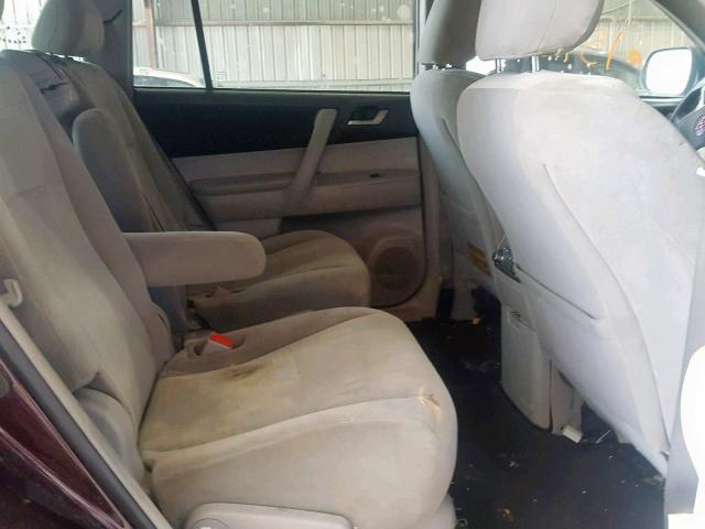 5TDZK3EH6CS074736 - 2012 TOYOTA HIGHLANDER BASE  photo 6