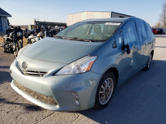 JTDZN3EU2E3292696 - 2014 TOYOTA PRIUS V TURQUOISE photo 1