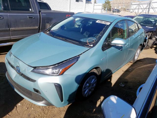 JTDKARFU6L3111563 - 2020 TOYOTA PRIUS L  photo 2