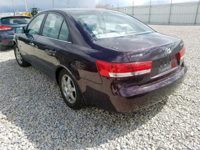 KMHEU46C16A082256 - 2006 HYUNDAI SONATA GLS  photo 3