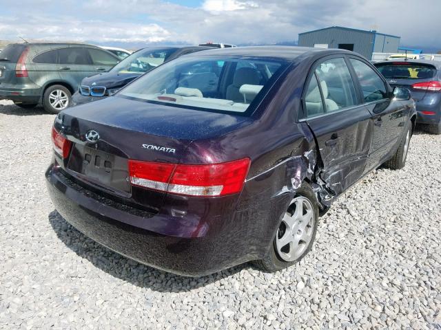 KMHEU46C16A082256 - 2006 HYUNDAI SONATA GLS  photo 4