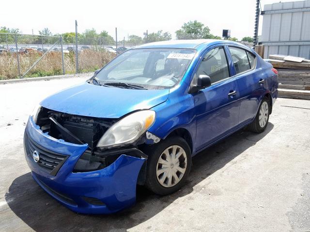 3N1CN7AP6EL846083 - 2014 NISSAN VERSA S  photo 2