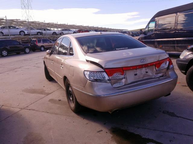 KMHFC46F77A186270 - 2007 HYUNDAI AZERA SE  photo 3