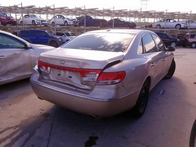 KMHFC46F77A186270 - 2007 HYUNDAI AZERA SE  photo 4