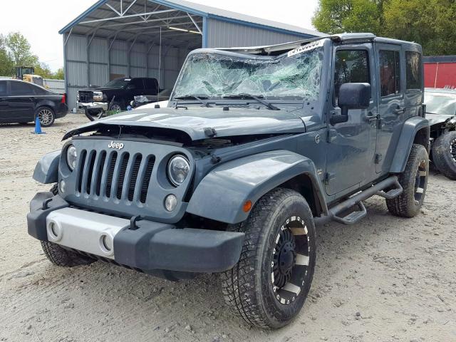 1C4BJWEG4EL182984 - 2014 JEEP WRANGLER UNLIMITED SAHARA  photo 2