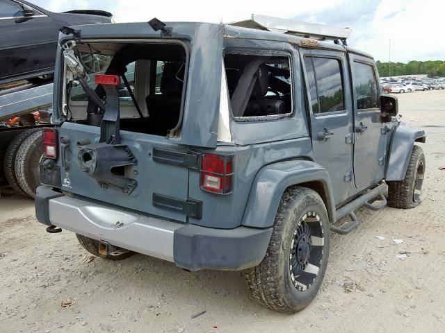 1C4BJWEG4EL182984 - 2014 JEEP WRANGLER UNLIMITED SAHARA  photo 4