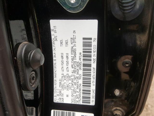 3TMGZ5ANXGM001546 - 2016 TOYOTA TACOMA DOUBLE CAB  照片 10