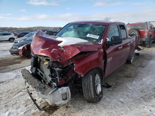 1C6RR7GT8DS706401 - 2013 RAM 1500 SLT MAROON photo 2