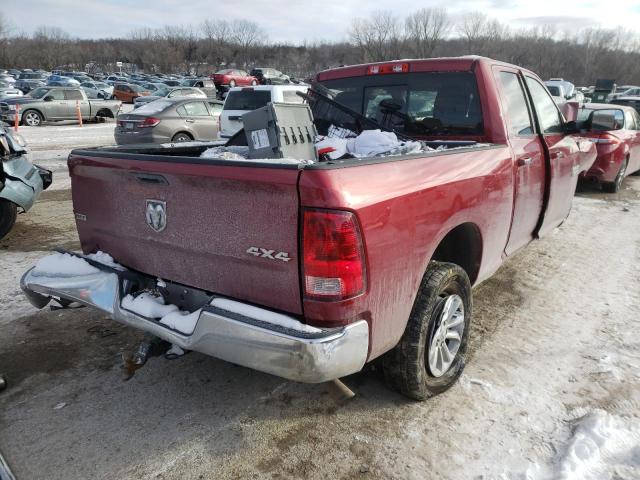 1C6RR7GT8DS706401 - 2013 RAM 1500 SLT MAROON photo 4