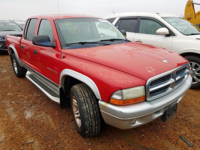 1B7HL48N72S569131 - 2002 DODGE DAKOTA QUAD SLT  photo 1