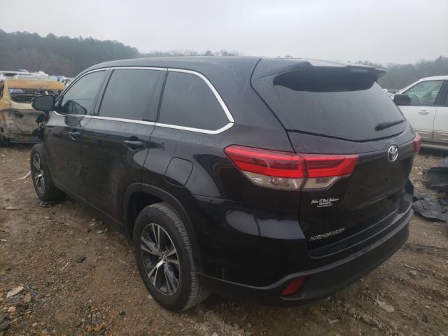 5TDZARFH4KS058618 - 2019 TOYOTA HIGHLANDER LE BLACK photo 3