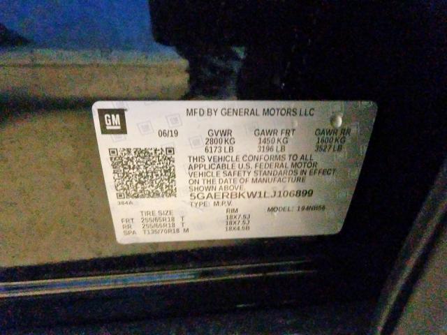 5GAERBKW1LJ106899 - 2020 BUICK ENCLAVE ESSENCE  照片 10