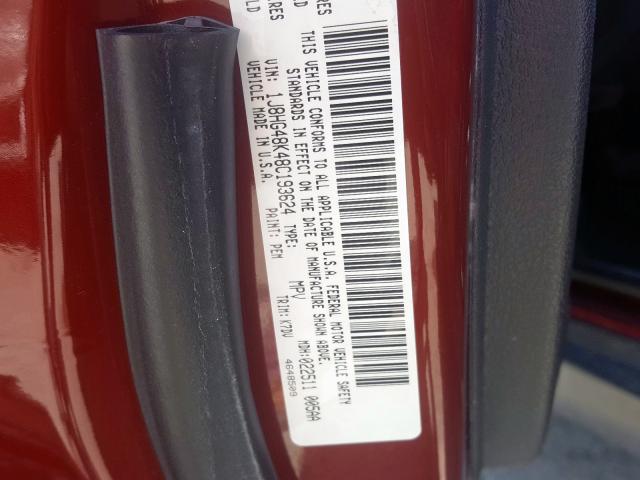 1J8HG48K48C193624 - 2008 JEEP COMMANDER SPORT  ფოტო 10