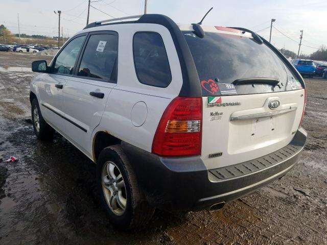 KNDJE723X87540223 - 2008 KIA SPORTAGE EX  photo 3