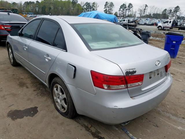 5NPEU46F16H093717 - 2006 HYUNDAI SONATA GLS  photo 3