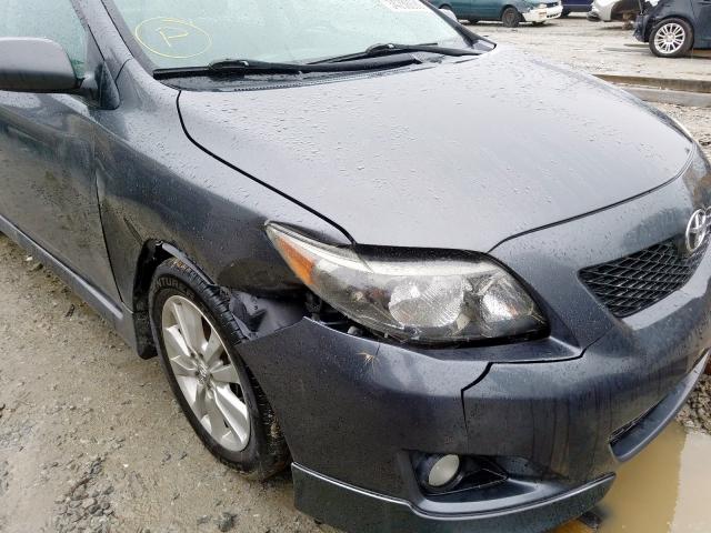 2T1BU4EE6AC444726 - 2010 TOYOTA COROLLA BASE  photo 9