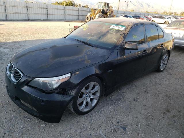 WBANB33575CN63476 - 2005 BMW 545 I BLACK photo 2