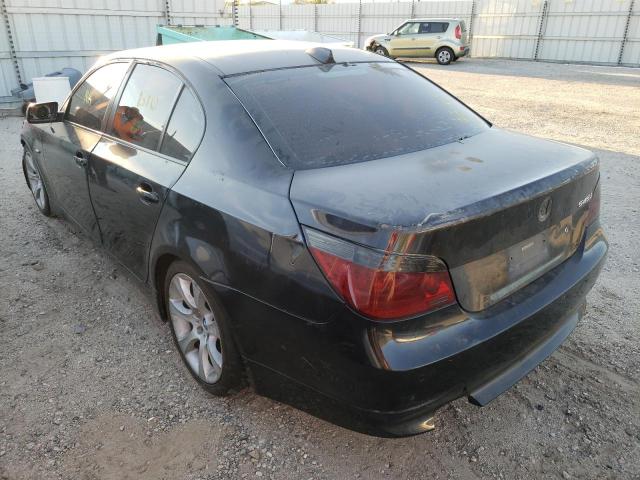 WBANB33575CN63476 - 2005 BMW 545 I BLACK photo 3