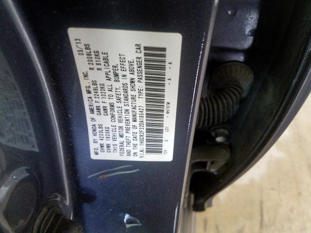 1HGCR2F32DA185427 - 2013 HONDA ACCORD LX  photo 10