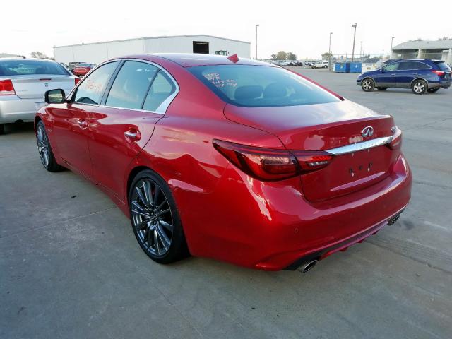 JN1FV7AP0KM760170 - 2019 INFINITI Q50 RED SPORT 400  photo 3