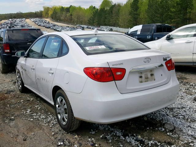 KMHDU4AD4AU129444 - 2010 HYUNDAI ELANTRA BLUE  photo 3