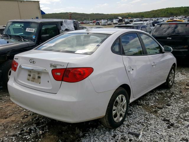 KMHDU4AD4AU129444 - 2010 HYUNDAI ELANTRA BLUE  photo 4