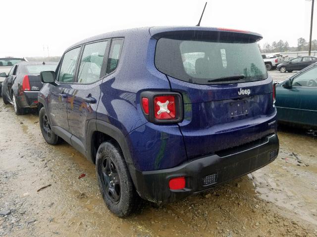 ZACCJAAB5HPF82067 - 2017 JEEP RENEGADE SPORT  photo 3