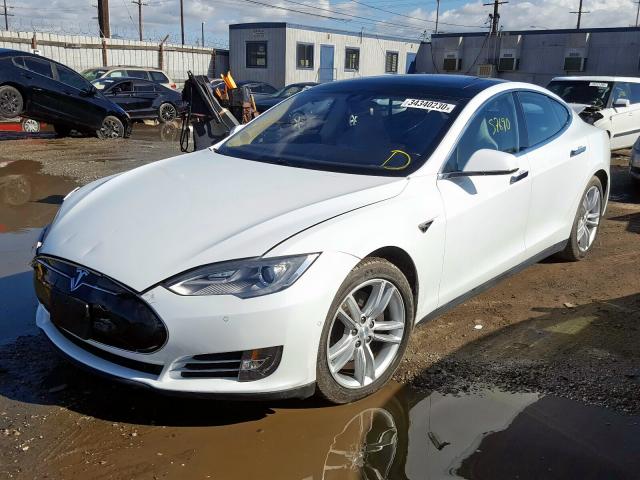 5YJSA1H12EFP51358 - 2014 TESLA MODEL S  foto 2