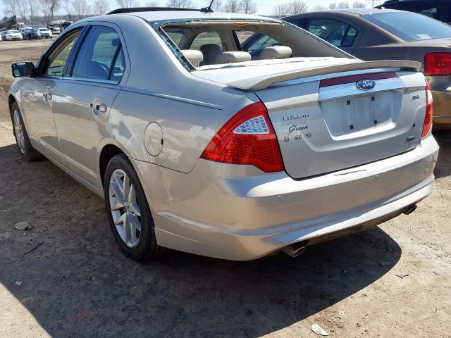 3FAHP0JG7AR238252 - 2010 FORD FUSION SEL  photo 3