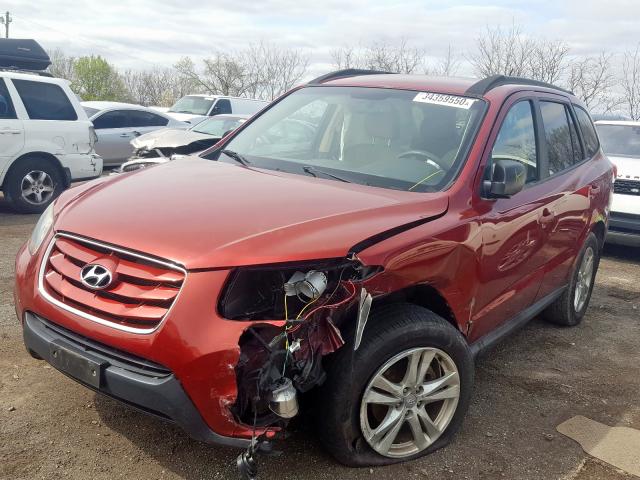 5NMSGDAB6AH417524 - 2010 HYUNDAI SANTA FE GLS  photo 2