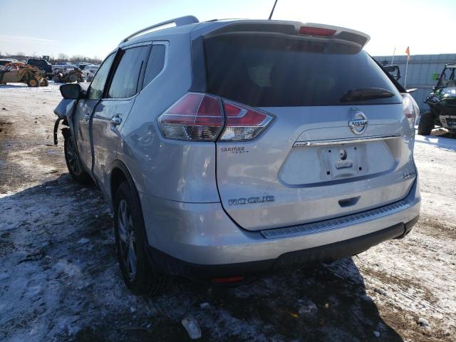 5N1AT2MV2FC791017 - 2015 NISSAN ROGUE S GRAY photo 3