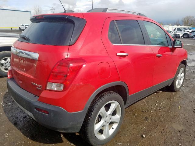 3GNCJTSB8FL238000 - 2015 CHEVROLET chevrolet trax ltz  photo 4