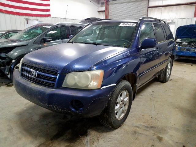 JTEGF21A210015919 - 2001 TOYOTA HIGHLANDER  photo 2