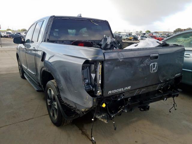 5FPYK3F57HB027654 - 2017 HONDA RIDGELINE RTL  photo 3