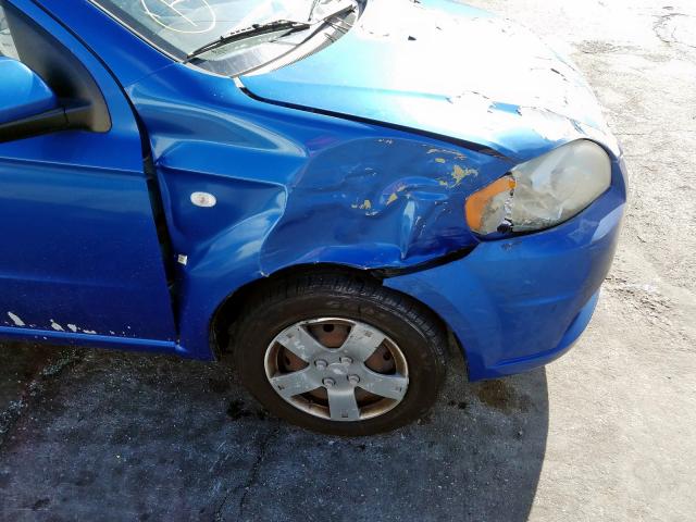 KL1TD56688B185626 - 2008 CHEVROLET AVEO BASE  photo 9