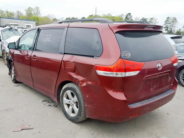 5TDKK3DC5CS205646 - 2012 TOYOTA SIENNA LE  photo 3