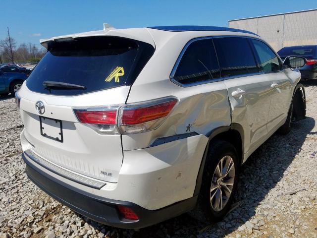 5TDKKRFH4FS078405 - 2015 TOYOTA HIGHLANDER XLE  photo 4