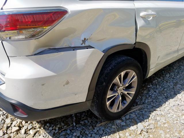 5TDKKRFH4FS078405 - 2015 TOYOTA HIGHLANDER XLE  photo 9